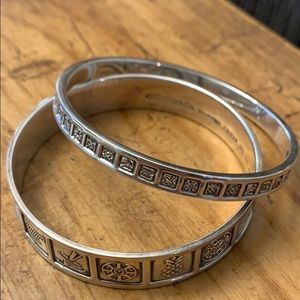 Tiffany & Co set of silver bangle bracelets
